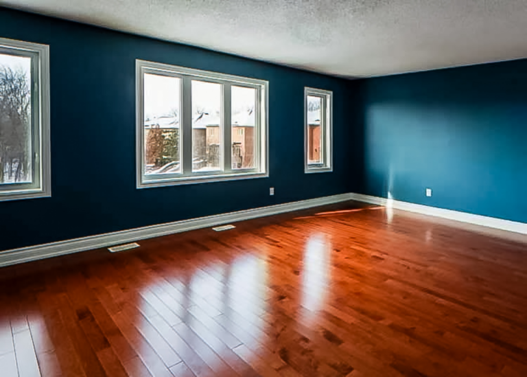 Interior Painting South Buffalo NY Blue Walls and Trim