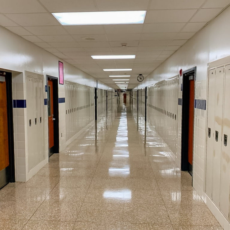 School hallway painting - Amherst, NY